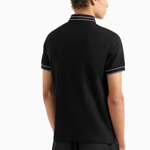 Emporio Armani 男士刺绣全新全棉短袖Polo T恤 11940 商品图8