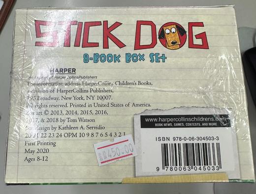 微瑕 Stick Dog 8册合售 英文原版 学生英语课外书 儿童文学 儿童绘本故事书 章节书 桥梁书 平装 商品图4