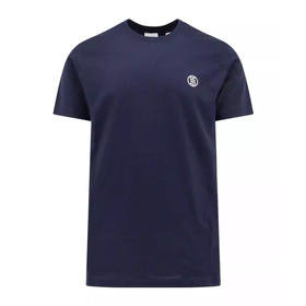 【一】BURBERRY 巴宝莉 男士TB专属标识刺绣棉质圆领短袖T恤 蓝色 8084020 B1488