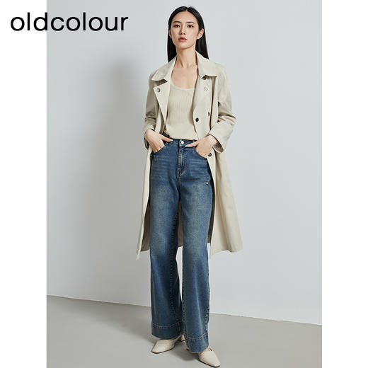 oldcolour秋季新款高级流行气质宽松长款百搭风衣外套女P340404A1 商品图2