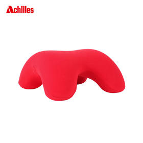 阿基里斯（Achilles） 多睡姿午睡趴趴枕头慢回弹护颈办公室午睡枕旅行多用枕 看剧神器 红色