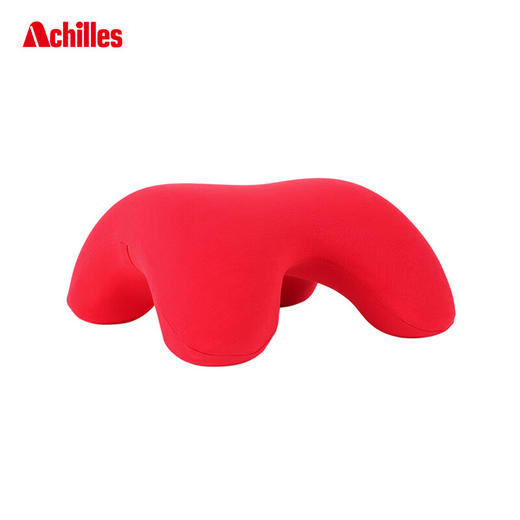 阿基里斯（Achilles） 多睡姿午睡趴趴枕头慢回弹护颈办公室午睡枕旅行多用枕 看剧神器 红色 商品图0