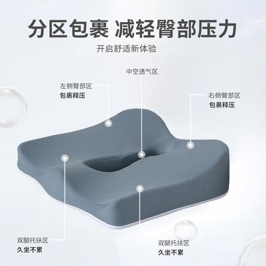 美臀坐垫办公室椅子记忆棉久坐不累神器防痔疮座垫护腰屁股四季屁垫 商品图2