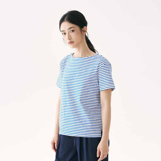 零意义 meanil 100%PIMA棉条纹拉链上衣 商品图6