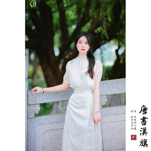 【惊岁流光】马面裙刺绣改良国风新中式梅兰竹菊马面套装 商品图5