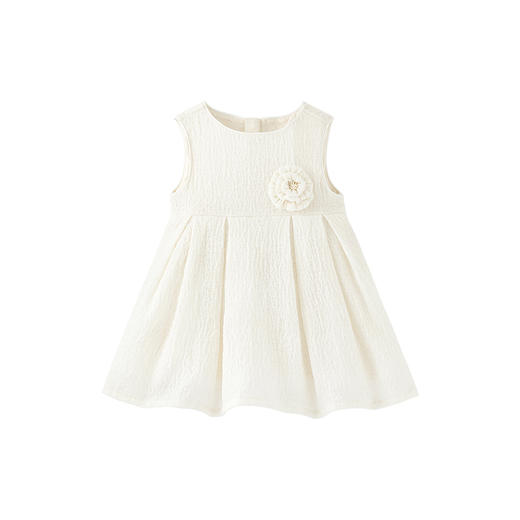 【高定系列】英氏女童连衣裙夏季无袖羊毛背心裙新款裙子 商品图1