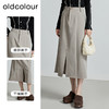 oldcolour秋季新款韩版修身高腰直筒休闲高级感中长裙女P330608A1 商品缩略图3