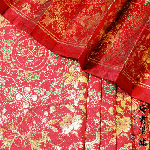 【连枝惊鹊】马面裙织金妆花改良国风新中式连枝纹马面套装 商品图6