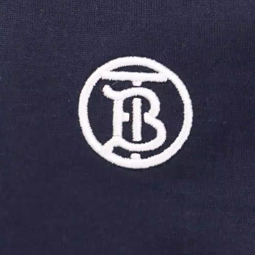 【一】BURBERRY 巴宝莉 男士TB专属标识刺绣棉质圆领短袖T恤 蓝色 8084020 B1488 商品图2