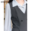 oldcolour秋季新款假两件衬衫式西装连衣裙女职场穿搭P341007A1 商品缩略图2