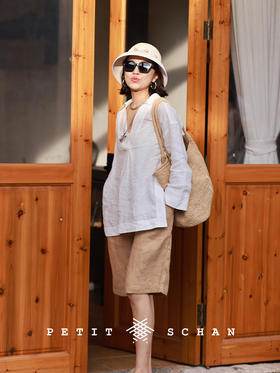 仲夏小调 意大利进口斜纹纯亚麻百慕大短裤/中裤