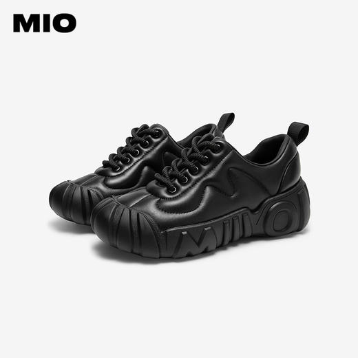 MIO米奥秋季圆头时尚休闲鞋舒适羊皮革质感活力通勤板鞋女M244543601 商品图2
