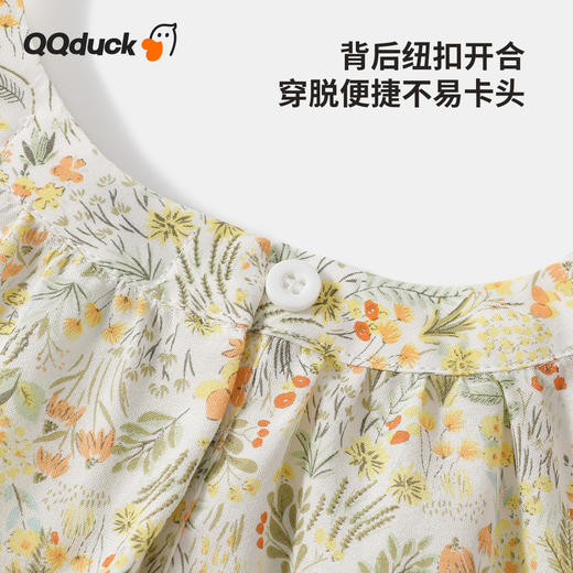 【清仓捡漏】【120-165】【可可鸭】女童连衣裙夏季淑女碎花裙 商品图7