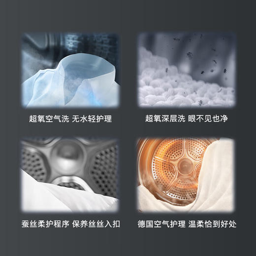 西门子（SIEMENS）洗烘套装10公斤变频滚筒洗衣机超氧空气洗全自动家用10公斤干衣机热泵烘干机 WG54C5C80W+WQ56C3D80W 商品图1