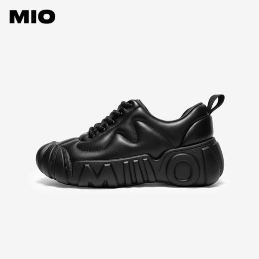 MIO米奥秋季圆头时尚休闲鞋舒适羊皮革质感活力通勤板鞋女M244543601 商品图1