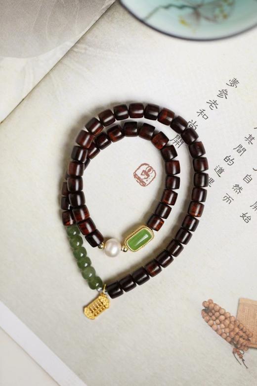 海黄原创【安汲】手串6x6mm 46颗  商品图1