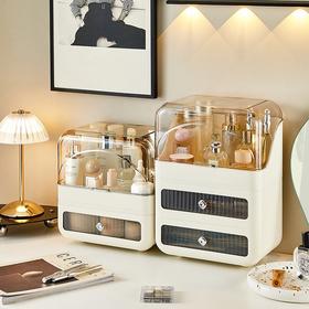 【台面不凌乱！整洁好收纳】化妆品收纳盒梳妆台桌面抽屉式护肤品置物架多功能家居用品化妆盒，多层大容量，整洁好区分。ry