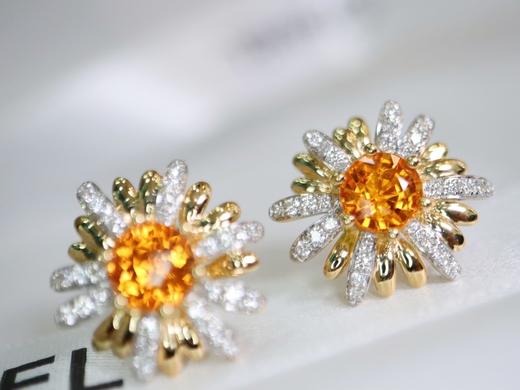 2.6ct 芬达石耳环 商品图1