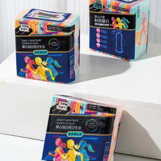 茉奈儿掌心包日用卫生巾240mm,10+2片  230215 商品图5