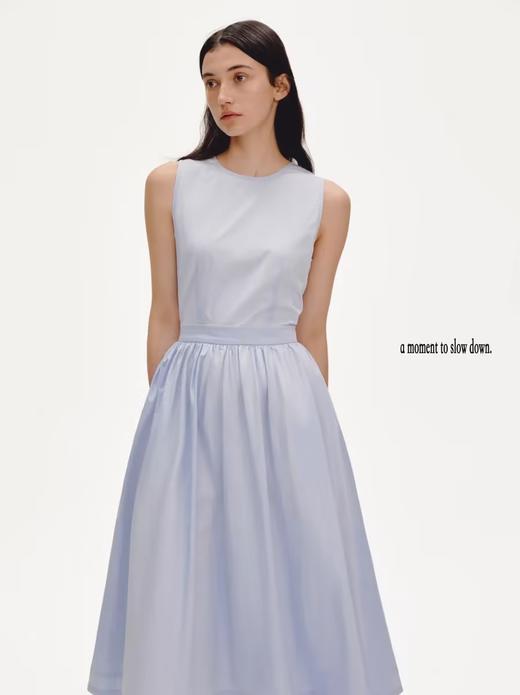 shyshystill/shy202304025/全棉背后三角镂空无袖好版型夏季连衣裙 商品图5