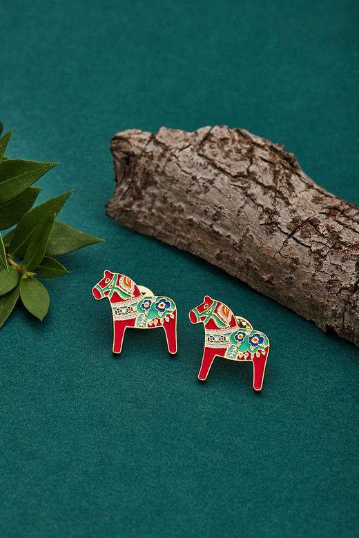 瑞典设计 时尚胸针 大小约2.5cm 彩色 商品图5