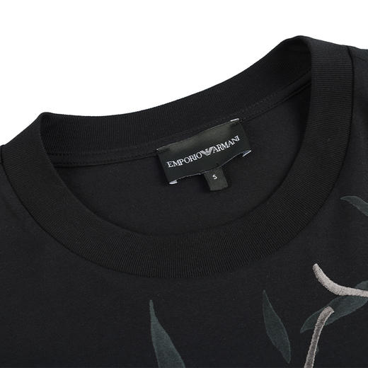 Emporio Armani 男士刺绣全新全棉短袖T恤 11997 商品图9
