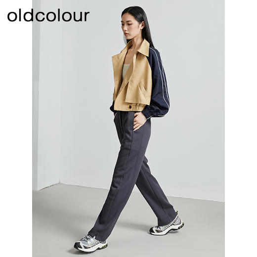 oldcolour秋季新款直筒阔腿裤女垂感休闲宽松裤子女P330705A1 商品图3