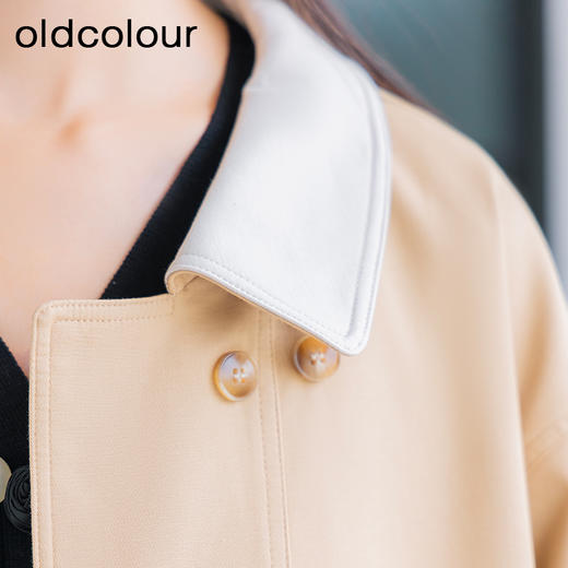 oldcolour秋季新款韩版时尚休闲宽松通勤流行风衣外套女P380403A1 商品图3