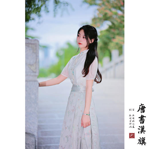 【惊岁流光】马面裙刺绣改良国风新中式梅兰竹菊马面套装 商品图3