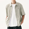 零意义meanil 男士褶皱纹理口袋小领衬衫 商品缩略图12