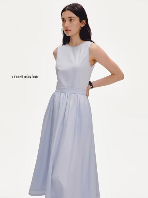 shyshystill/shy202304025/全棉背后三角镂空无袖好版型夏季连衣裙 商品图1