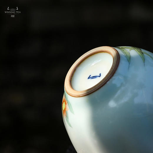 问鼎汝瓷鼎峰系列月白老款菡萏杯（秋趣） 商品图4