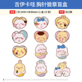 日本正版 吉伊卡哇 胸针徽章盲盒 周边谷子