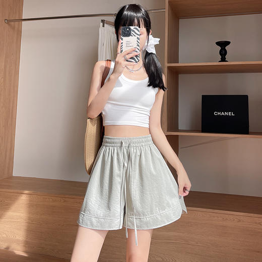 【YW】无忧购韩版休闲宽松阔腿冰丝山本短裤Z428（截单后3-5天发货) 商品图5