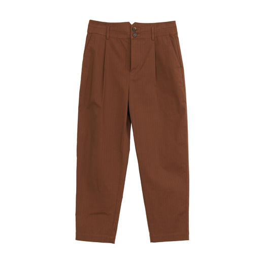 谜底萝卜裤女士2024秋季新品通勤风百搭宽松休闲九分裤243MK1062 商品图4