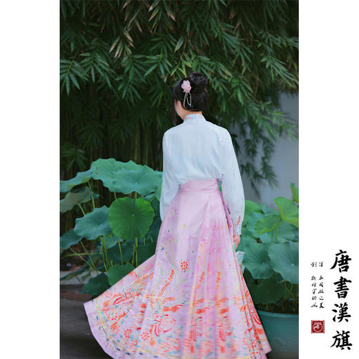 【天香引·瑞羽】马面裙织金妆花改良国风新中式鸾凤嗅花粉马面套装 商品图2