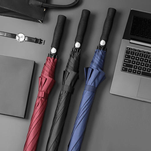 直杆自开中段式玻璃纤维伞 商品图0