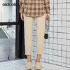 oldcolour2019冬季新品商场同款九分小脚牛仔裤女L42113247 商品缩略图1