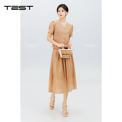 夏上新纯色高级感套装裙4242123 商品图3