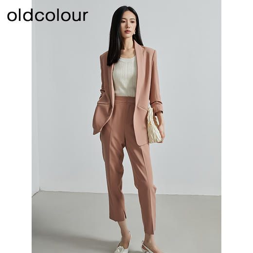 oldcolour秋季新款法式西服外套女通勤高端西装P320410A1 商品图3