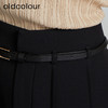 oldcolour春秋季新款中长款通勤收腰显瘦百褶半身裙字女P310607A1 商品缩略图4