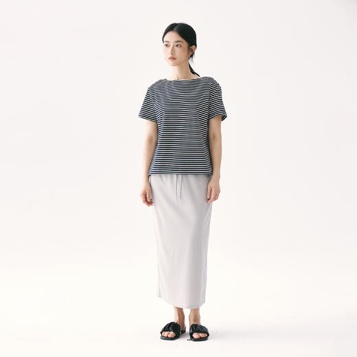 零意义 meanil 凉感天丝抽绳松紧直筒裙 商品图2