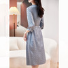 弹力缎真丝连衣裙，中长款七分袖桑蚕丝裙子KQN- 29786 商品缩略图2