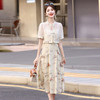 2024夏季女装新品韩版时尚短外套印花吊带裙两件套连衣裙 YF9606 商品缩略图2