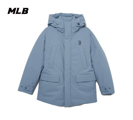 MLB羽绒服2023秋冬新款小标连帽防风保暖外套男女款休闲上衣3ADJB0936 商品图3