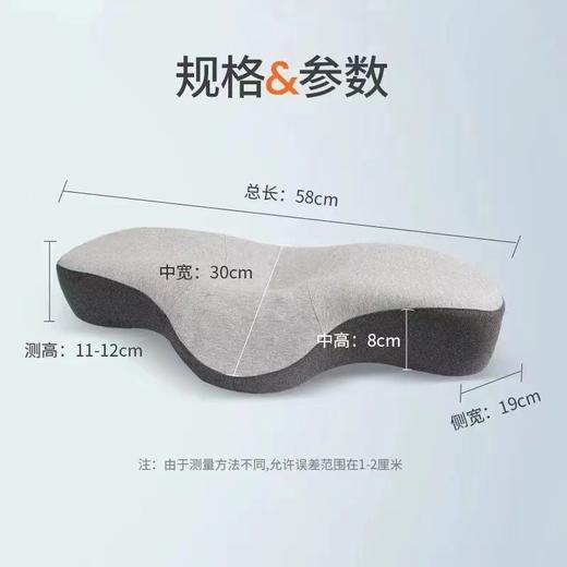 蝶形记忆枕家用护颈椎按摩枕波浪记忆棉颈椎专用枕芯枕头单人枕 商品图1