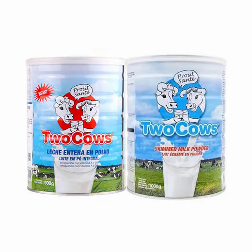 【保税区包邮直发】荷兰 TowCows双牛 全脂/脱脂奶粉 商品图0