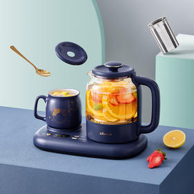 小熊迷你养生壶煮茶器+杯星空黛蓝色0.8L恒温壶【不支持补差，非质量问题不退不换】S