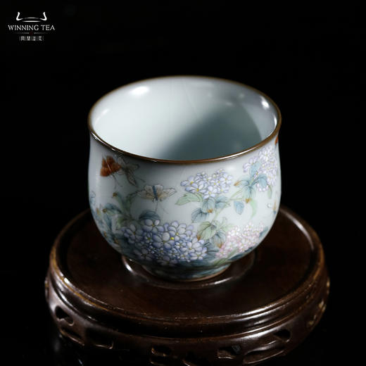 问鼎汝瓷铁胎汝窑玉露杯 （芳华无边） 商品图3