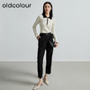 oldcolour秋季新款通勤显瘦高腰烟管裤职业直筒西装裤女P340704A1 商品缩略图2